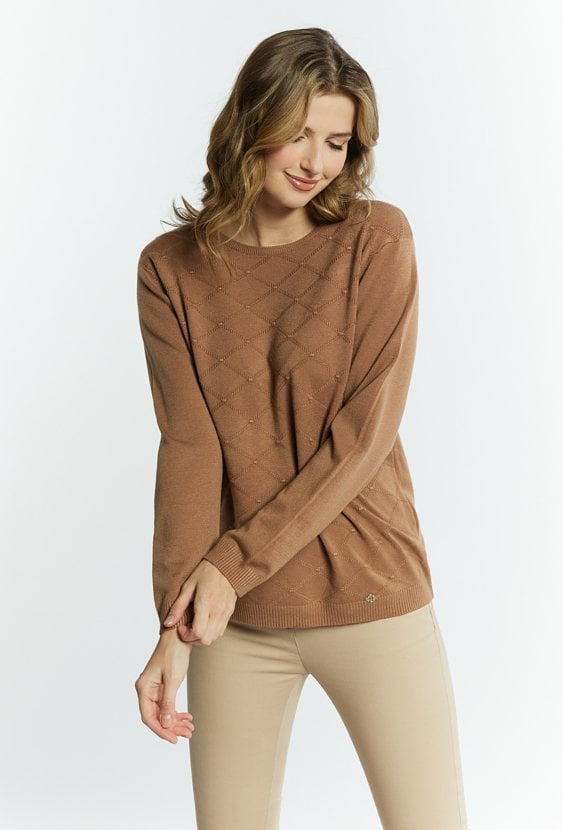 Wiskozowy sweter damski