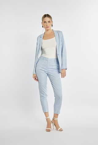 Spodnie w drobną kratkę