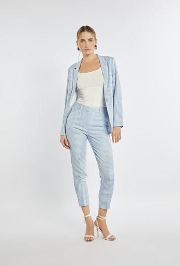 Spodnie w drobną kratkę