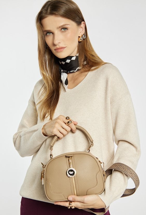 Mała, dwukomorowa torba