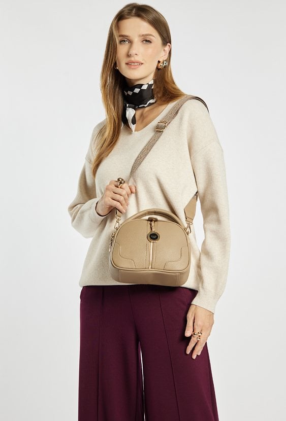 Mała, dwukomorowa torba