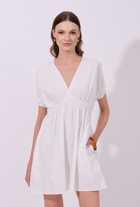 Gładka sukienka mini