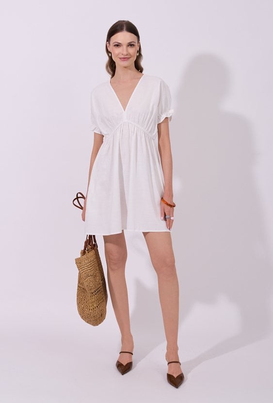 Gładka sukienka mini