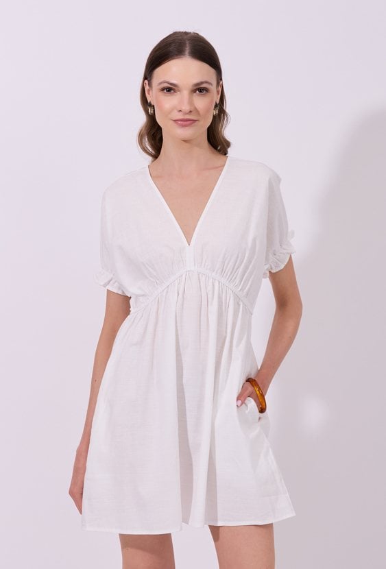 Gładka sukienka mini