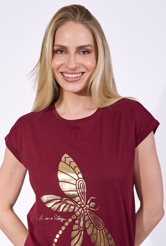 T-shirt z motywem ważki