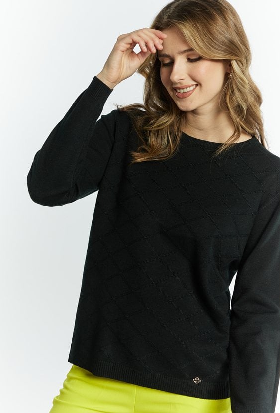 Wiskozowy sweter damski