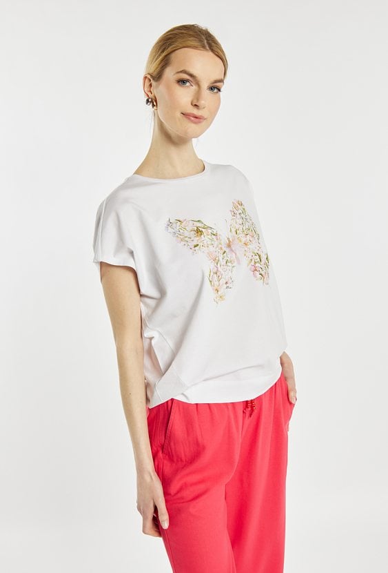 T-shirt z motylem