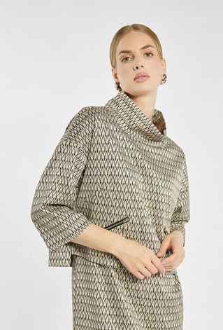 Elegancka sukienka z wzorem