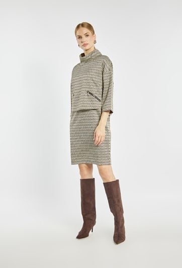 Elegancka sukienka z wzorem