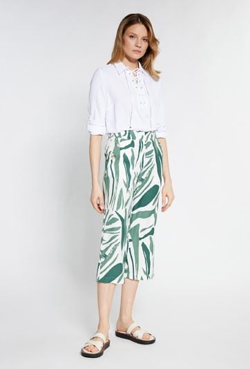 Wzorzyste spodnie damskie