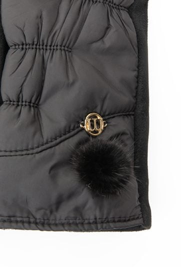 Rękawiczki z subtelnym pomponem