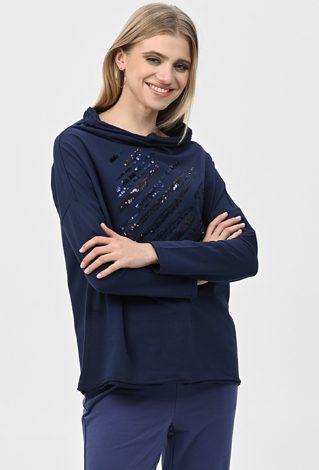 Bluza z cekinową aplikacją