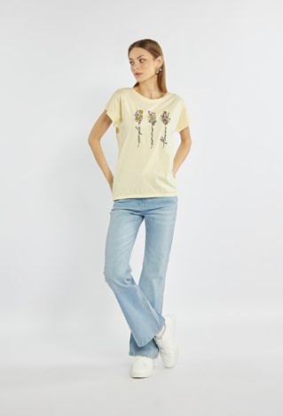 T-shirt z kwiatkami
