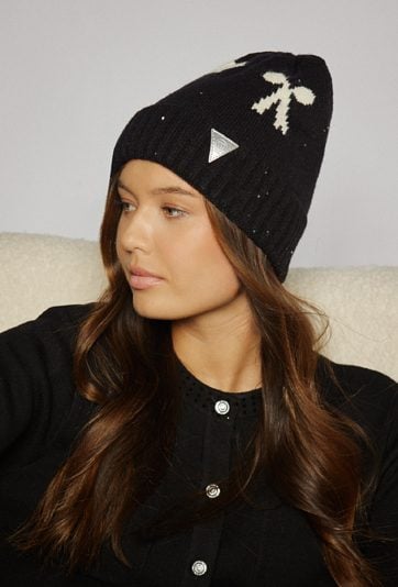 Czapka damska z wzorem