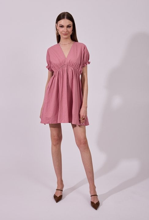 Gładka sukienka mini