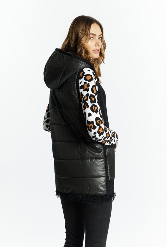 Wiskozowa kamizelka swetrowa