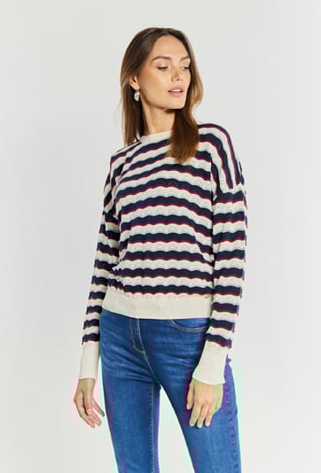 Bawełniany sweter damski