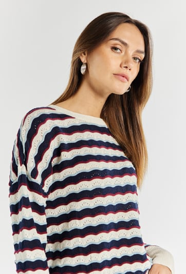 Bawełniany sweter damski