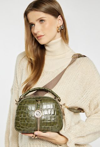 Mała, dwukomorowa torba