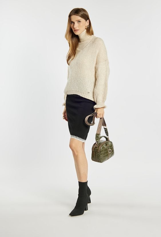 Mała, dwukomorowa torba