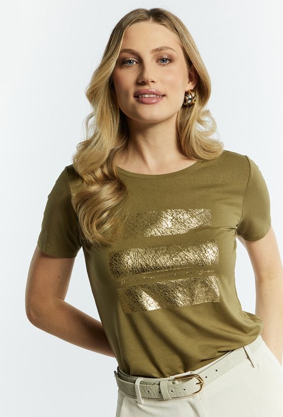 T-shirt damski z nadrukiem