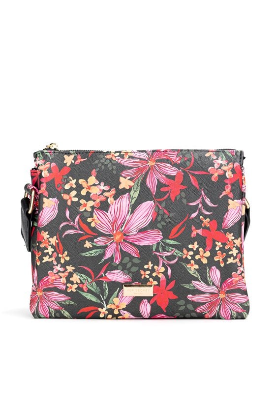 Torba damska z kwiecistym wzorem