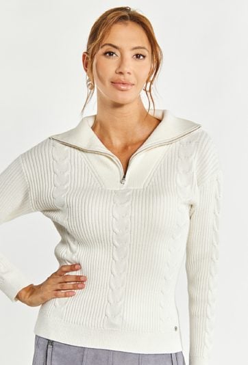 Sweter damski z kołnierzem