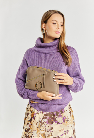 Dwukomorowa torebka damska