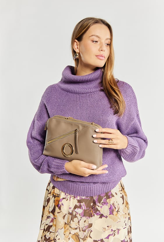 Dwukomorowa torebka damska