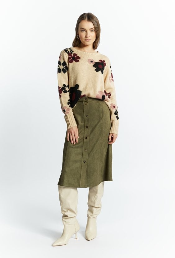 Sweter damski z wzorem