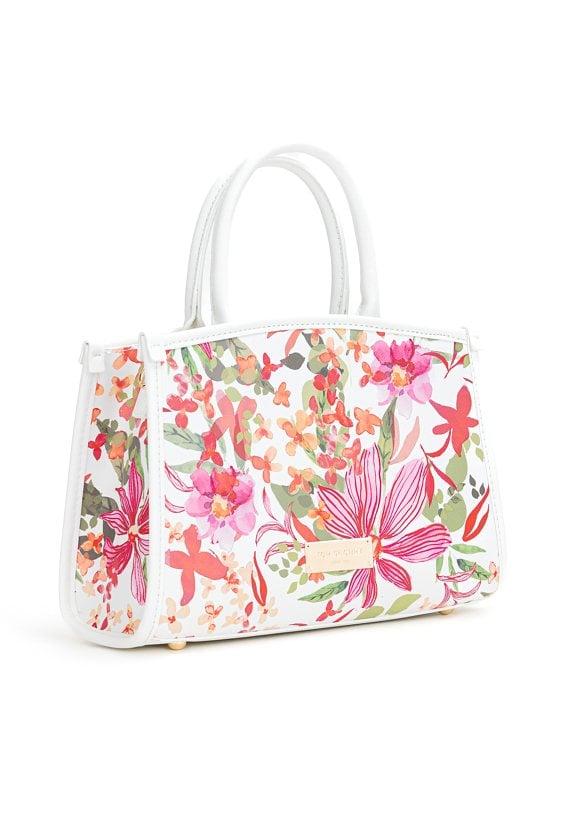 Torba damska z kwiatowym wzorem