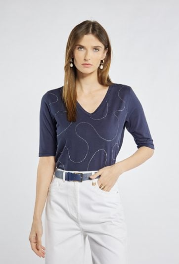 T-shirt z rękawem 3/4