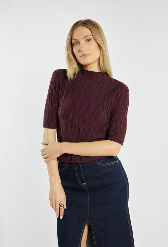 Sweter z półgolfem