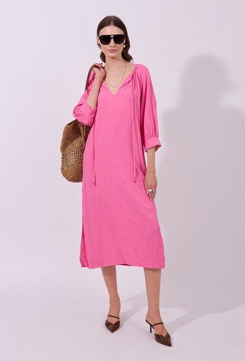 Luźna sukienka midi