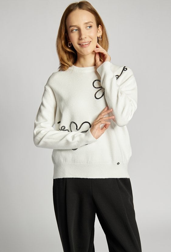 Sweter damski z cekinami