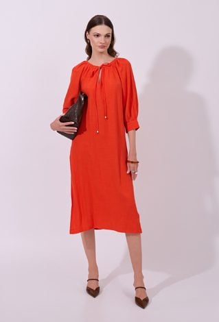 Luźna sukienka midi