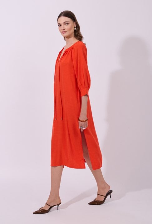 Luźna sukienka midi