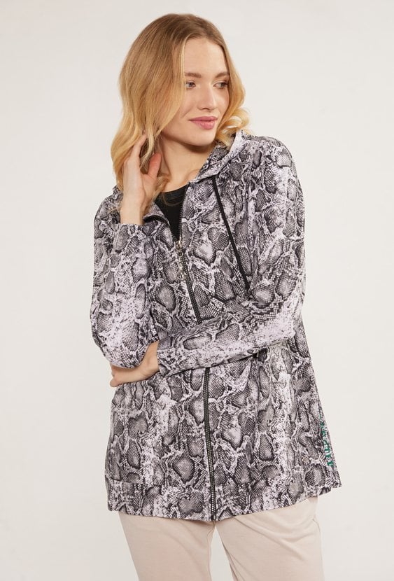 Wzorzysta bluza damska