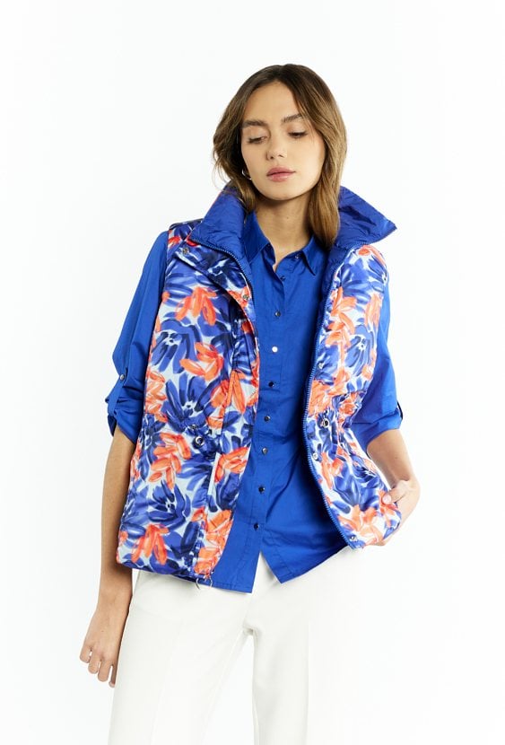 Dwustronna kamizelka damska