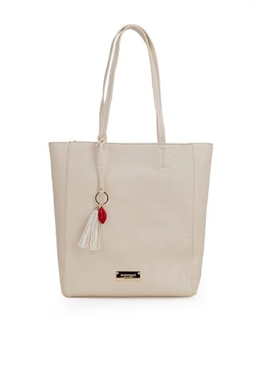 Shopper damski z przywieszką