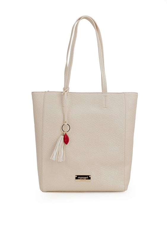 Shopper damski z przywieszką