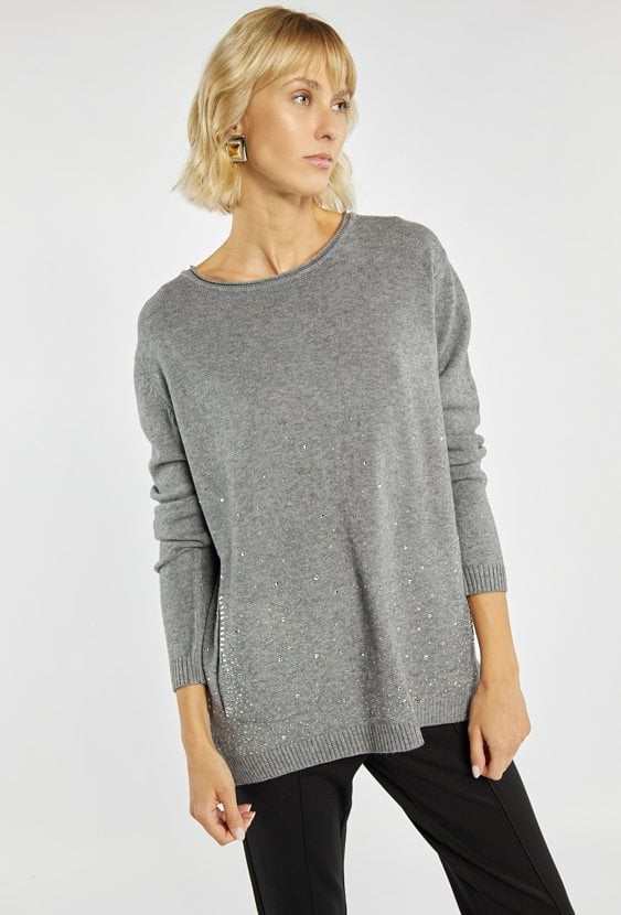Sweter z połyskiem