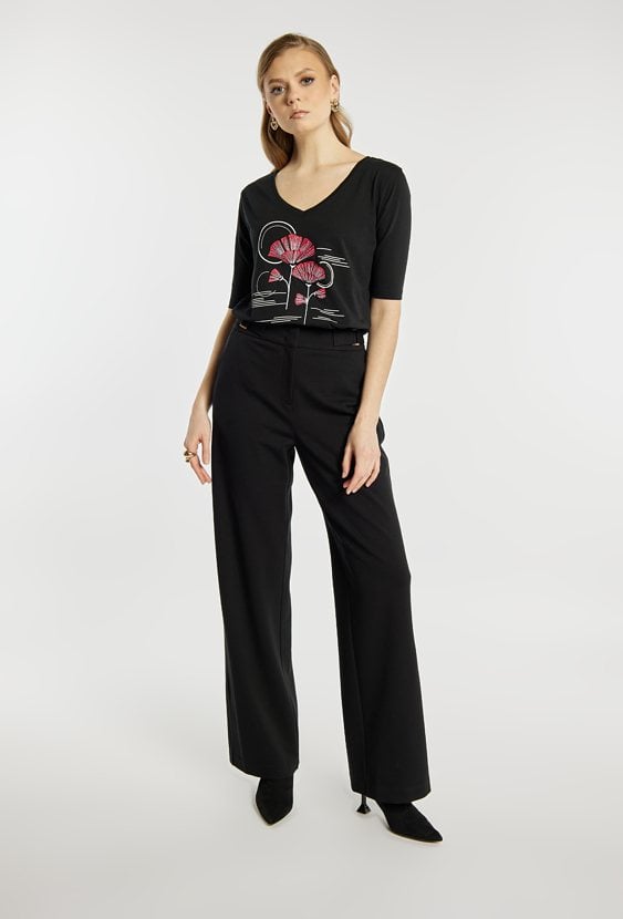 T-shirt damski z wzorem