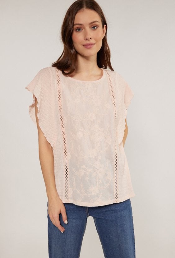 Bluzka damska z falbaną