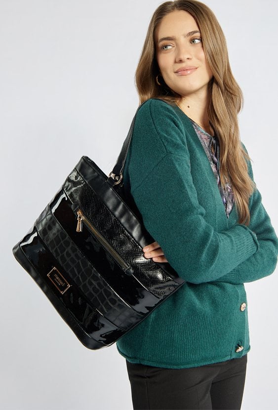 Torba damska ze zdobieniem