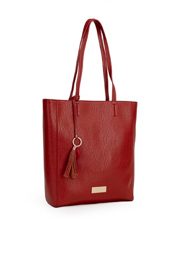 Shopper damski z przywieszką