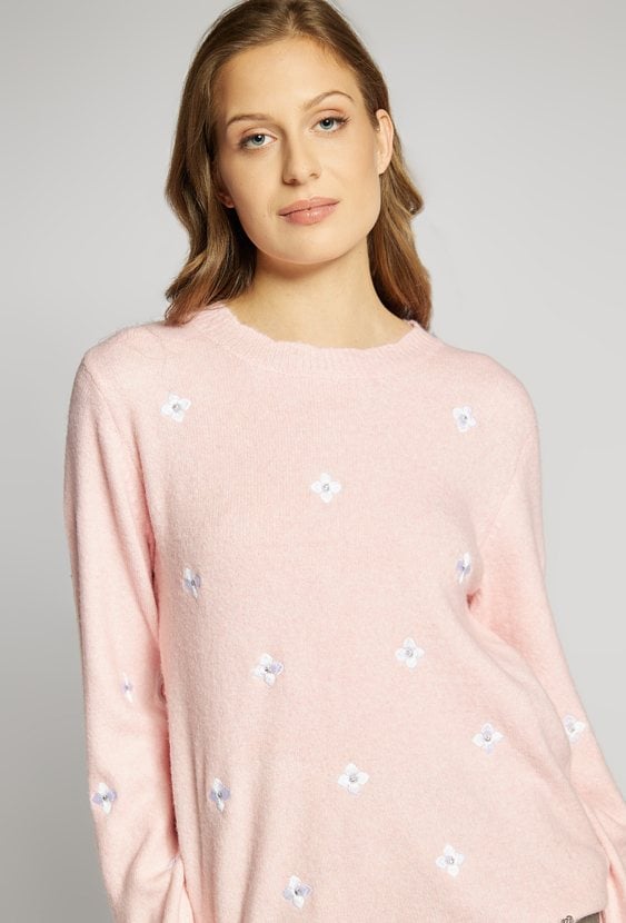 Sweter z kwiatkami
