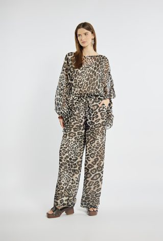 Szerokie zwiewne spodnie