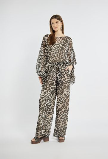 Szerokie zwiewne spodnie