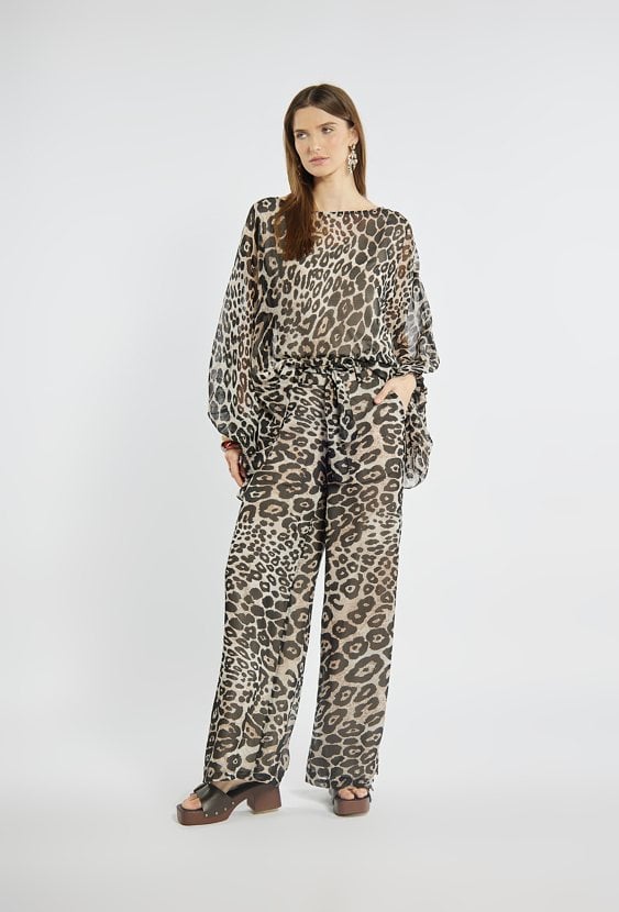 Szerokie zwiewne spodnie